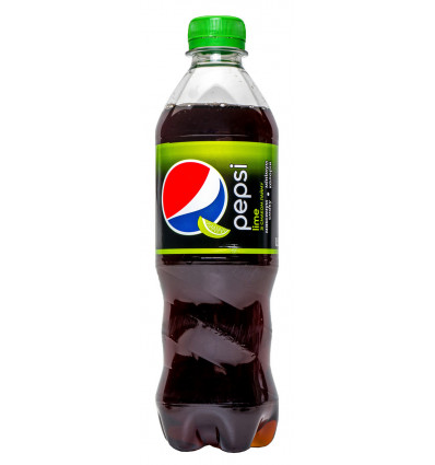 Напій безалкогольний Pepsi Lime безкалорійний сильногазований 0.5л