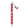 Набор подарочный Cherry: ручка шариковая + брелок, красный LS.122017-05