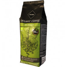 Кава зернова RIOBA арабіка 100% Organic Coffee BIO BEANS 1КГ