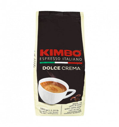 Кофе Kimbo Dolce Crema в зернах жареный 1000г