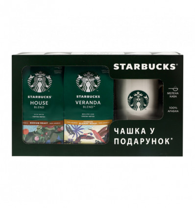 Промо-набір Starbucks Кава 2*200г+чашка 1шт