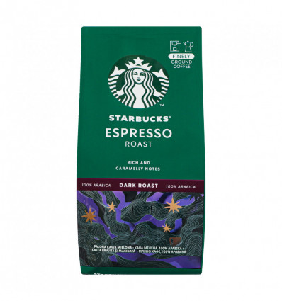 Кофе Starbucks Espresso roast натуральный жареный молотый 200г