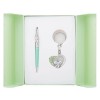 Набор подарочный Love: ручка шариковая + брелок, зеленый LS.122017-04
