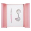 Набор подарочный Love: ручка шариковая + брелок, розовый LS.122017-10