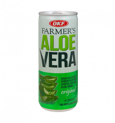 Напій безалкогольний OKF Farmer`s Aloe Vera Original 240мл