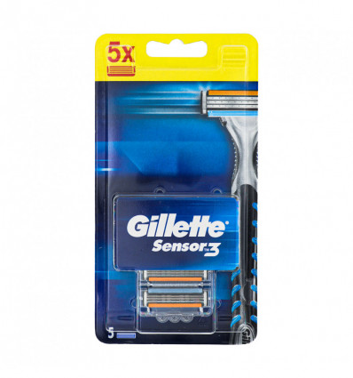 Картриджи для бритвы Gillette Sensor3 сменные 5шт/уп
