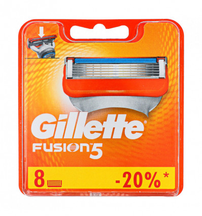 Кассеты сменные Gillette Fusion5 для бритья 8шт/уп