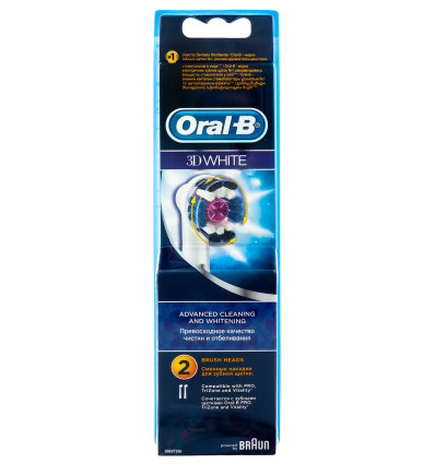 Насадки для зубної щітки Oral-B 3D White змінні 2шт