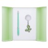 Набір подарунковий Night Moth: ручка кулькова + брелок, зелений LS.122018-04