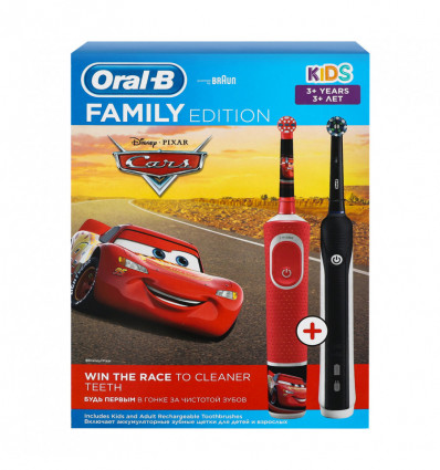 Зубна щітка Oral-B Family Edition Pro1&Kids Тачки