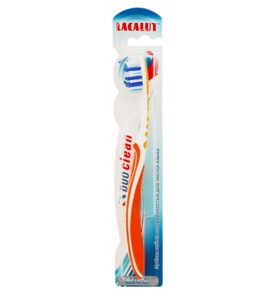 Зубна щітка Lacalut Duo Clean середньої жорсткості 1шт