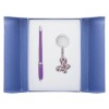 Набор подарочный Night Moth: ручка шариковая + брелок, фиолетовый LS.122018-07