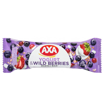 Батончик Axa зерновой вкус йогурта и лесне ягоды 25г