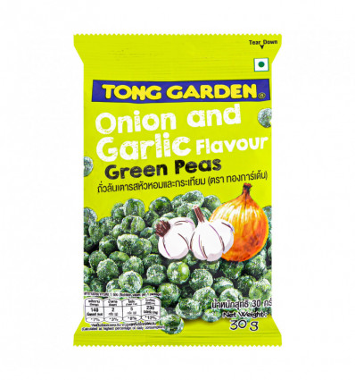 Горох Tong Garden зелений з цибулею та часником 30г