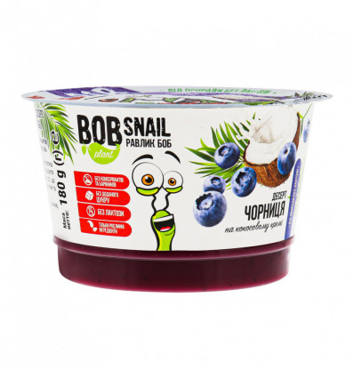 Десерт Bob snail Чорниця на кокосовому кремі 180г
