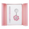 Набор подарочный Bloom: ручка шариковая и брелок, розовый LS.122019-10