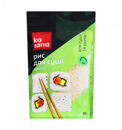 Рис Katana Японика круглозернистый для суши и роллов 400г