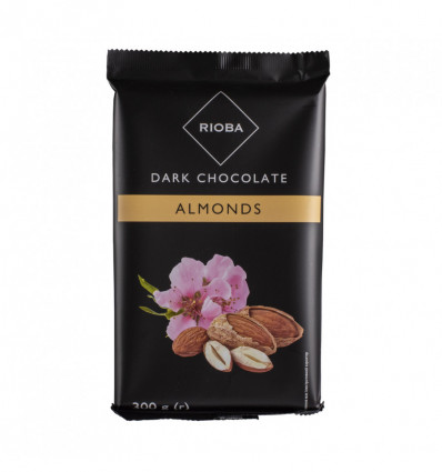 Шоколад Rioba темный с миндалем 300г