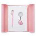 Набор подарочный Romance: ручка шариковая + брелок, розовый LS.122020-10