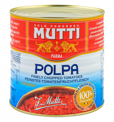 Томати Mutti Polpa тонко нарізані пастеризовані 2500г