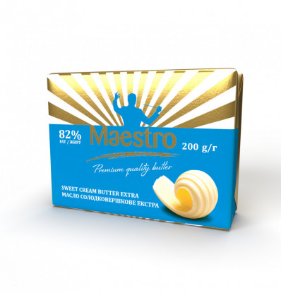 Масло Maestro сладкосливочное 82% 200г