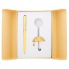 Набір подарунковий Umbrella: ручка кулькова + брелок, жовтий LS.122022-08