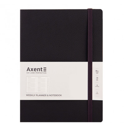 Еженедельник недатированный Axent Partner Soft L, 8605-21-01-A, 190x250 мм, 96 листов, черный