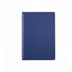 Тетрадь для записей BARK, А5, 60 л., клетка, пластиковая обложка, синяя