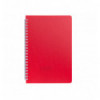 Тетрадь для записей BARK, А5, 60 л., клетка, пластиковая обложка, красная