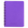 Зошит для нотаток RAIN, А5, 80 арк., клітинка, пластикова обкладинка, фіолетовий