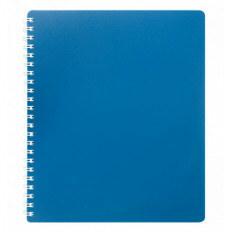 Зошит для нотаток CLASSIC, B5, 80 арк., клітинка, пласт. обкл., синій ( BM.2419-002i )
