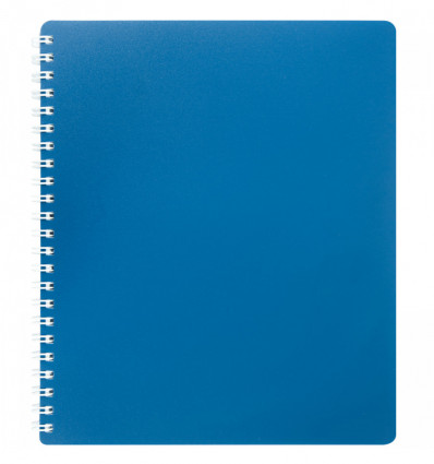 Тетрадь для записей CLASSIC, B5, 80 л., клетка, пласт. обл., синяя ( BM.2419-002 )