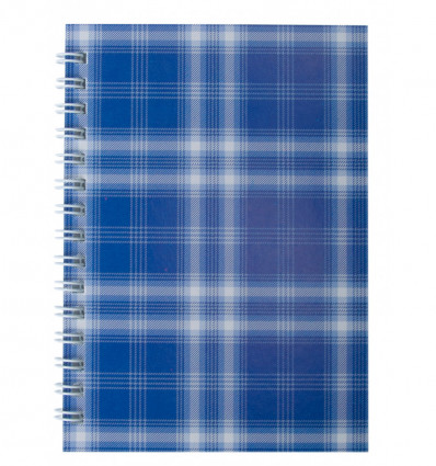 Тетрадь для записей SHOTLANDKA, А6, 48 л., клетка, картонная обложка, синяя