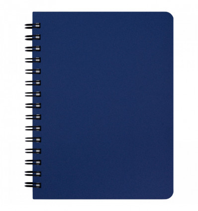 Зошит для нотаток OFFICE, А6, 96 арк., клітинка, пластикова обкладинка, синій