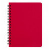 Зошит для нотаток BRIGHT, А6, 60 арк., клітинка, пластикова обкладинка, червоний