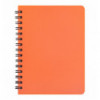 Тетрадь для записей BRIGHT, А6, 60 л., клетка, пласт. обл., оранжевая ( BM.24654155-11 )