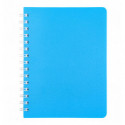 Зошит для нотаток BRIGHT, А6, 60 арк., клітинка, пластикова обкладинка, блакитний