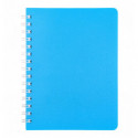 Тетрадь для записей BRIGHT, А6, 60 л., клетка, пласт. обл., голубая ( BM.24654155-14 )