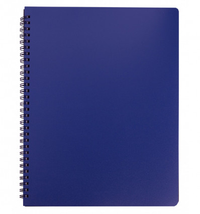 Зошит для нотаток OFFICE, А4, 96 арк., клітинка, синій, пластикова обкладинка