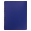 Тетрадь для записей OFFICE, А4, 96 л., клетка, синяя, пластиковая обложка