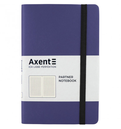 Книга записная Axent Partner Soft 8206-38-A, A5-, 125x195 мм, 96 листов, клетка, гибкая обложка, гол