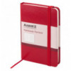 Книга записная Axent Partner 8301-03-A, A6-, 95x140 мм, 96 листов, клетка, твердая обложка, красная