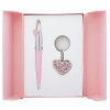 Набор подарочный Miracle: ручка шариковая + брелок, розовый LS.122026-10