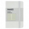 Книга записна Axent Partner 8301-21-A, A6-, 95x140 мм, 96 аркушів, клітинка, тверда обкладинка, біла