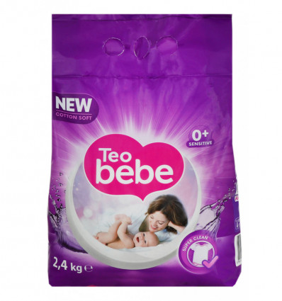 Порошок стиральный Teo Bebe Lavender и натуральное мыло для стирки детских вещей 2,4кг