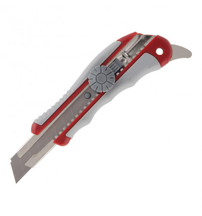 Нож канцелярский Axent 6705-A, металлические направляющие, резиновые вставки, лезвие 18 мм