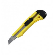 Нож канцелярский с металлическими направляющими Delta D6622-02, лезвие 18 мм, желтый