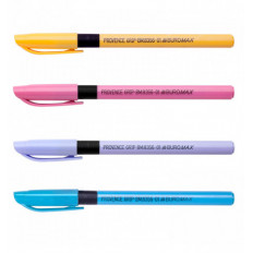 Ручка масляна PROVENCE GRIP, PASTEL BM.8356-01, 0,5 мм, гум. грип, тригр. корпус, синя