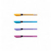 Ручка масляна PROVENCE GRIP, PASTEL, 0,5 мм, гум. грип, тригр. корпус, сині чорнила