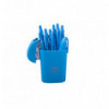 Ручка масляна автоматична TROPICAL TOUCH, RUBBER TOUCH BM.8272, 0,7 мм, пласт.корпус, синя